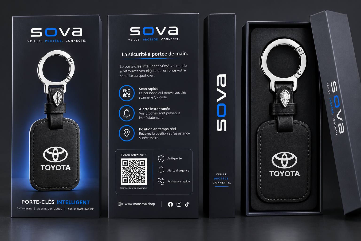 Coffret et packaging SOVA